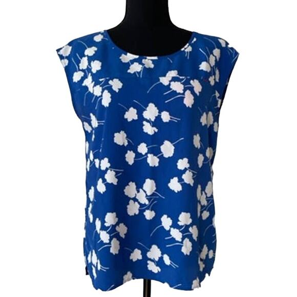 TOMMY HILFIGER Blue & White Top Size Small - Picture 1 of 10